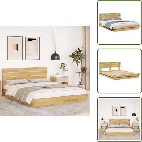 Letto basso - vidaXL Struttura Letto con Testiera Senza Materasso 150x200 cm - Letto con testiera senza materasso