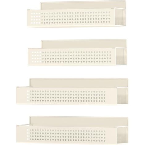 Especiero magnético juego de 4 organizador de cocina sin necesidad de taladrar para cocina frigorífico microondas lavadora beige 120005552 (1/5)