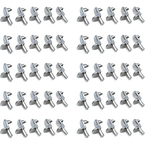 10x Stahl-Regalwinkel, Winkelverbinder, 5-mm-Zapfen, Schrankbefestigung (1/5)