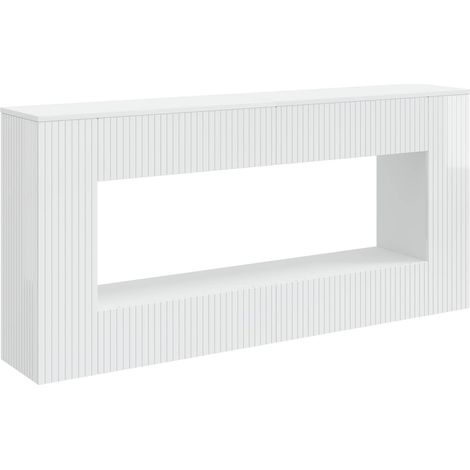 Console Table High Gloss White 155 x 29 x 74 cm Engineered Wood vidaXL