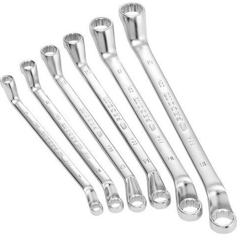 Jeu de clés polygonales contrecoudées métriques Facom, en boîte, 6 pcs.