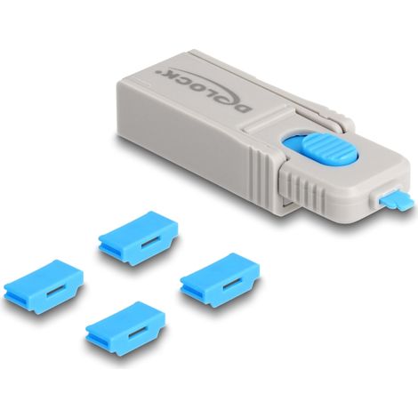 Delock 20924 juego de bloqueadores para puertos hdmi hembra 4 piezas + herramienta de bloqueo