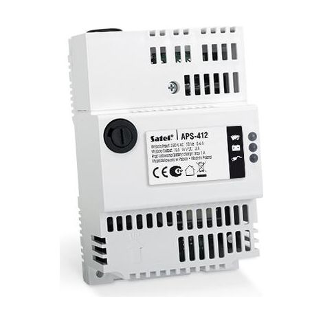 Satel APS-412 fuente de alimentación buffer 12V 4A gris compacto
