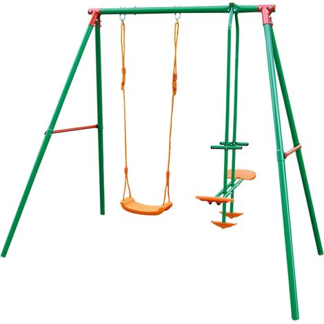 Altalena da Giardino 1 Posto con Cavallina 156x206x196h Bauer