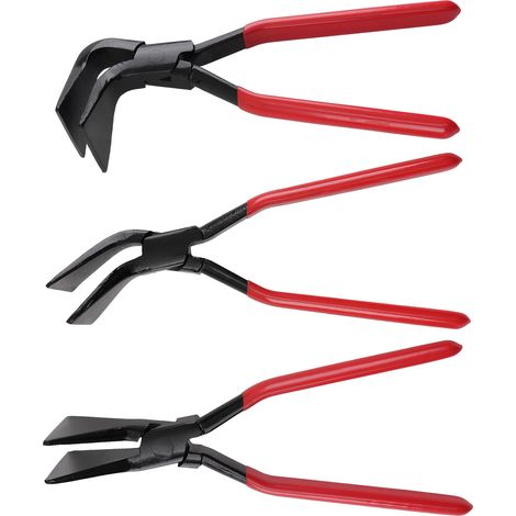 3 Pinces Plieuses Acier Droite 45° 90° for Tôle Metal Zinc Plomb 28cm 6cm (1/5)