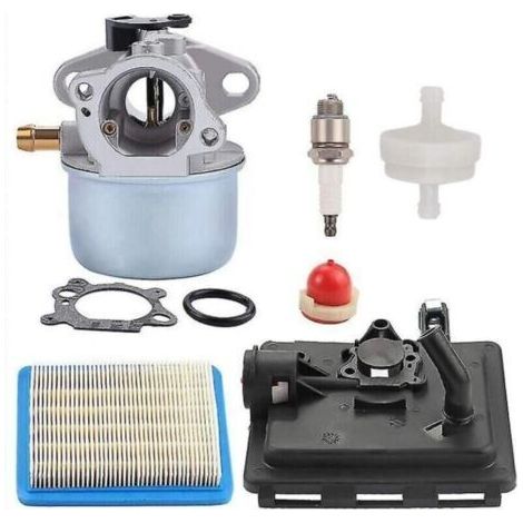Carburateur 4 temps pour Briggs & Stratton 124T02 124T07 126M02 Remplace 14111 799872 Filtre à air inclus Pour tondeuses Snapper Ninja - 12C700 (1/4)