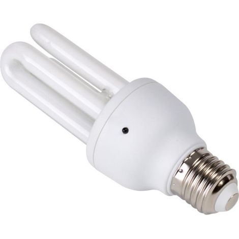 ORION91 Pack x 4 unidades CFL 3U con SENSOR 15W 900lm E27 6400K 10000H SpazioLuzio CJ.4