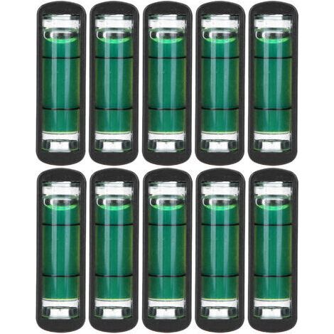 10 mini niveaux à bulle en plastique de haute précision pour trépied d'appareil photo horizontal