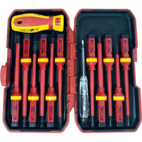 JEU DE TOURNEVIS ISOLES VDE/GS TORX ETOILE PLATS ET CRUCIFORMES
