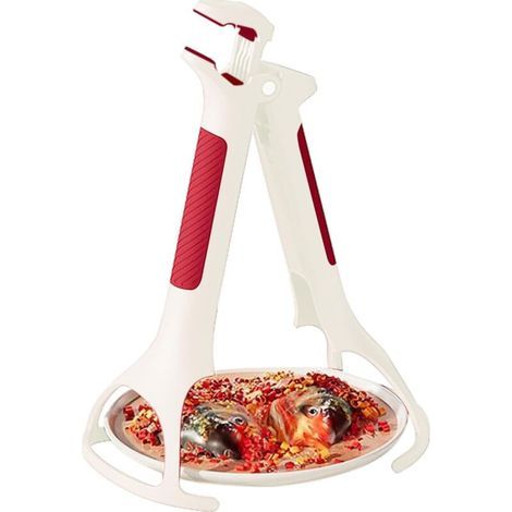 Pince de bol anti-brûlure Support de pince de cuisine anti-brûlure pour bol chaud, pince de cuisine multifonctionnelle pour location, restaurant, appartement, boulangerie, hôtel, café (1/4)