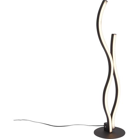 QAZQA Design Table Lamp Black Incl. LED Dimmable - Ying (1/5)