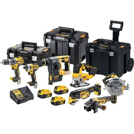 DeWALT DCK755P3T 18v Brushless XR TSTAK Kit 7 Piece Drill & Hammer Kit