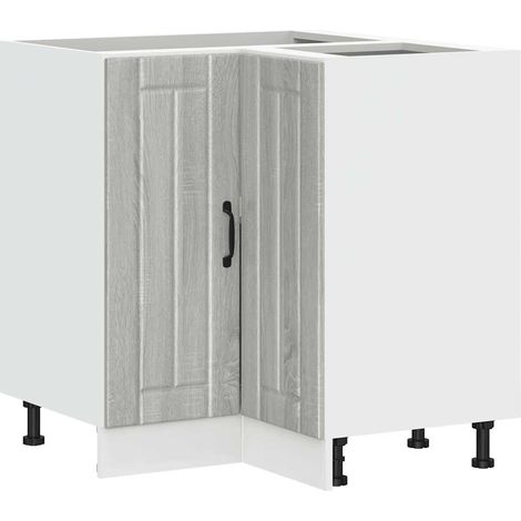 Maison Exclusive - Mobile Base ad Angolo Cucina Lucca Grigio Sonoma in Truciolato