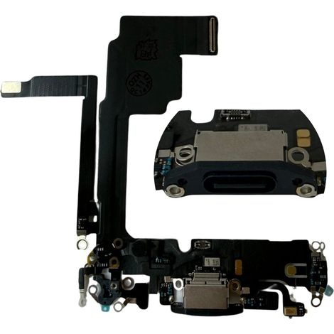 Conector de carga USB original ORG desmontado para iPhone 15 Pro (azul titanio) (1/4)