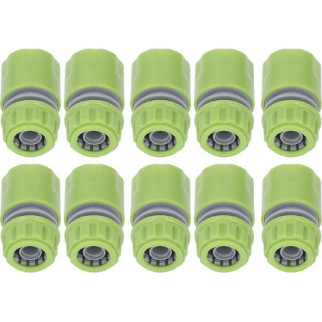 Kit de 10 raccords rapides filetés G1/2 pour tuyau d'arrosage, irrigation et système de jonction (1/5)
