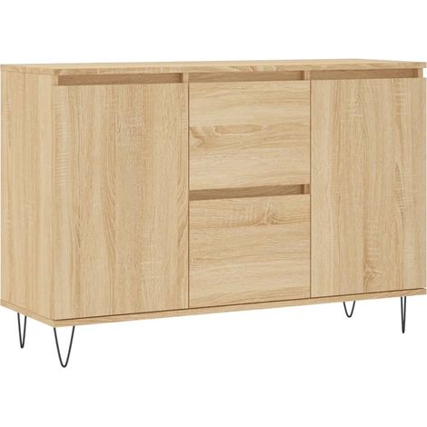 Credenza cassettiera cassettiera mobile contenitore organizer cucina soggiorno soggiorno Sonoma 104 x 35 x 70 cm derivati del legno marrone 020031485