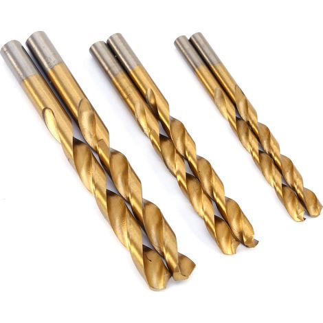 Coffret de 99 forets hélicoïdaux HSS revêtus de titane pour le travail du bois, diamètre 1,5 à 10 mm. (1/5)
