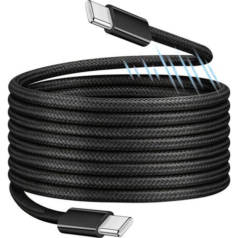 LogiLink Câble USB-C USB 2.0 USB-C® mâle 1.5 m noir avec enroulement magnétique CU0232 (1/4)