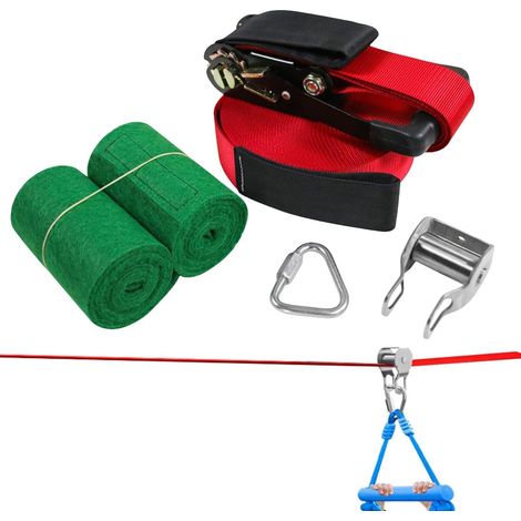 Tyrolienne pour - avec Poulie Drôles Dehors Balançoire d'extérieur pour en arrière-Cour - pour Jardin Cour Terrain de Jeu École Gymnase Camping Plage Parc Filles (1/5)