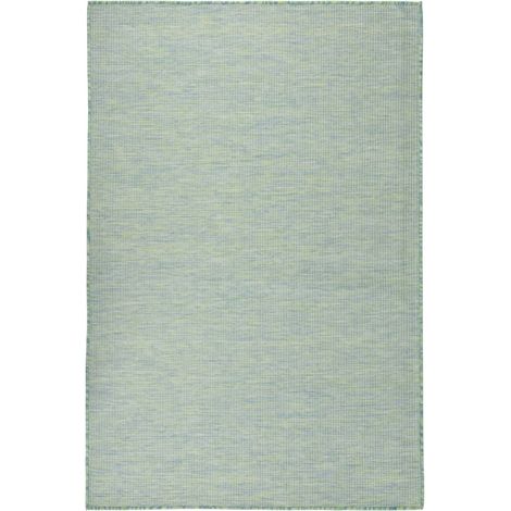 FIMEI Tapis à tissage plat d'extérieur 120x170 cm Turquoise (1/5)