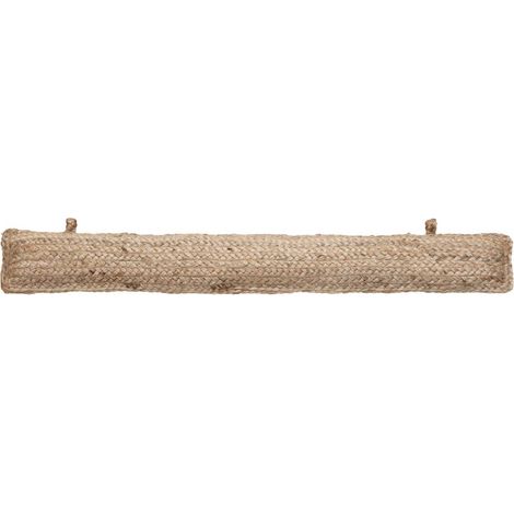 Tappeto da porta natura beige in lino e iuta 12x90cm - Atmosphera créateur d'intérieur (1/2)