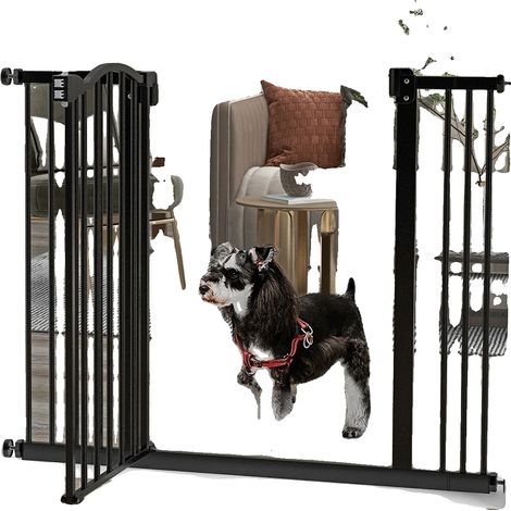 Cancello di sicurezza per cani, larghezza regolabile, cancello centrale, cancello di sicurezza per cani (1/2)