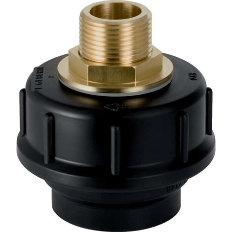 Raccord fileté PE complet d 50 mm 15 mm x 1/2" avec embout en laiton 152979 (1/3)