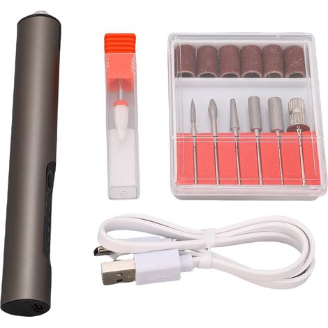 Coffret Outil Rotatif Sans Fil 3 Vitesses Silencieux Rechargeable avec LED pour Gravure Polissage [Outil Rotatif] + [Kit] + [3 Vitesses] + [LED, Silencieux] (1/5)