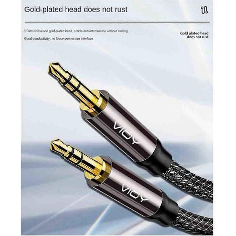 Câble audio mâle-mâle, rallonge pour casque audio 5 m (1/5)
