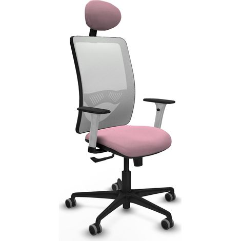 Silla de oficina piqueras y crespo Zulema blanco reposacabezas (1/2)