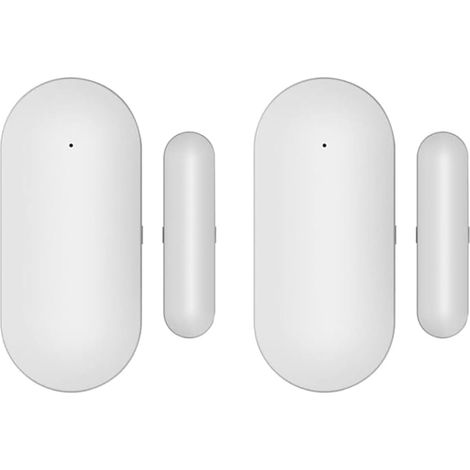 Détecteur de Porte et Fenêtre sans Fil, Détecteur Magnétique de Porte pour Système d'alarme de Sécurité Domestique, Prévention des Intrusions, pour la Maison, Le Magasin et Le Bureau (2 PCS) (1/5)