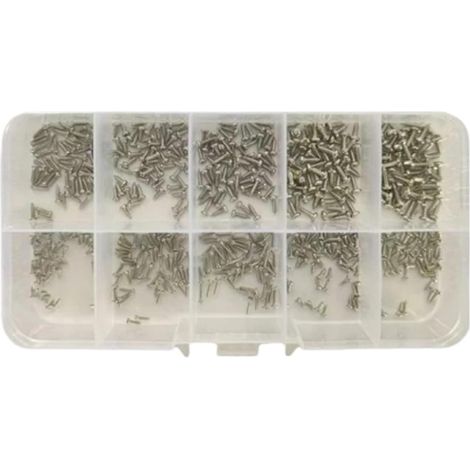 Lot de 600/1200 vis autotaraudeuses miniatures à tête cruciforme ZLWei (1/5)