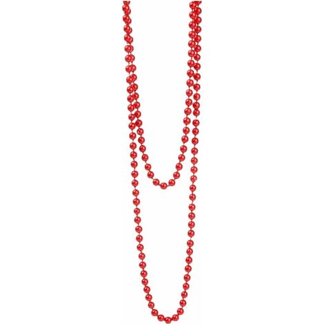 Red Glass Bead Sweater, Long Necklace in High Quality (1/5)