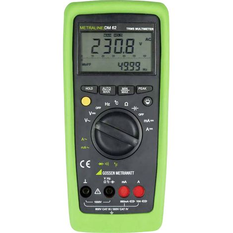 Gossen Metrawatt METRALINE DM 62 Hand-Multimeter digital CAT III 600 V, CAT IV 300 V Anzeige (Coun (1/4)