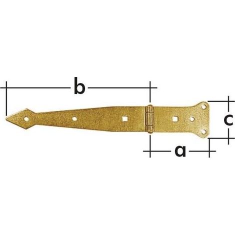 Türscharniere Domax 612301/816301 langlebig vielseitig 30 cm