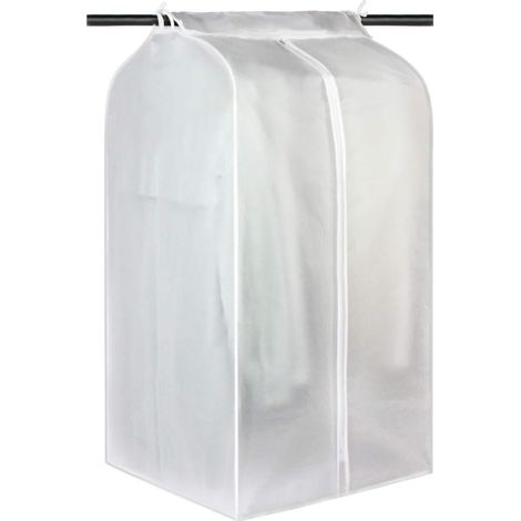 Housse De Rangement Pour Vêtements - PEVA Translucide - 60 x 50 x 120 cm - Avec Fermeture Éclair Et Velcro - 1 Pièce (1/5)