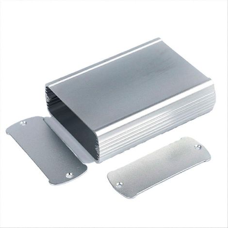 Wasserdichtes Aluminiumgehäuse 82x32x110 mm, silberfarben, für Elektronik-Bastelprojekte (Leiterplatten). (1/5)