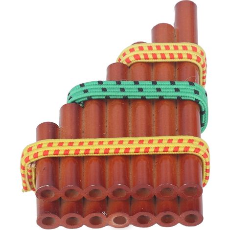 Flûte de Pan en Bambou Miniature pour Maison de Poupée - Instrument de Musique Décoratif (1/5)