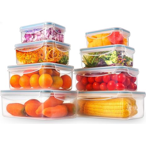 Contenitori alimentari MB-04-8PCS. 16 pezzi. 8 contenitori. 11 L (1/5)
