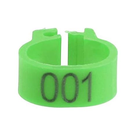 8MM Plastic Pigeon Bands Rings, Plastic Pigeon Leg Bands Rings Numbered with Number (1/4)