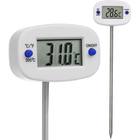 TA288 Lebensmittelthermometer/Sonde, 15 cm Sondenlänge, Temperaturbereich -50 °C bis +300 °C, Genauigkeit 0,1 °C XXW