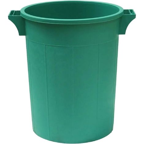 BIDONE IMMONDIZIA SOVRAPPONIBILE Lt 75 - Ø 44 x h 63 cm - verde - ICS