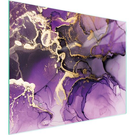 Glasschneidebrett 52x40 Lila