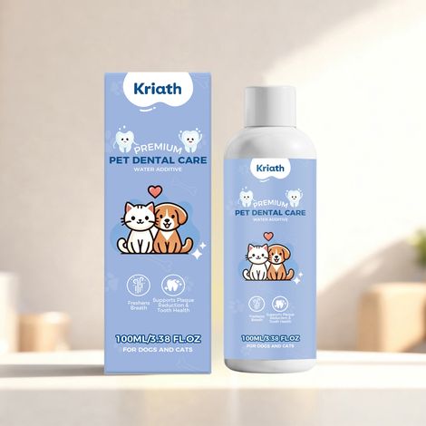 Bain de bouche sans danger pour les animaux, pour le nettoyage quotidien des dents et la fraîcheur de l'haleine – 100 ml (1/5)