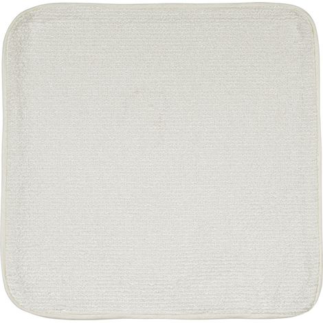 Housse de coussin passepoilée Blanc cassé 40x40 cm