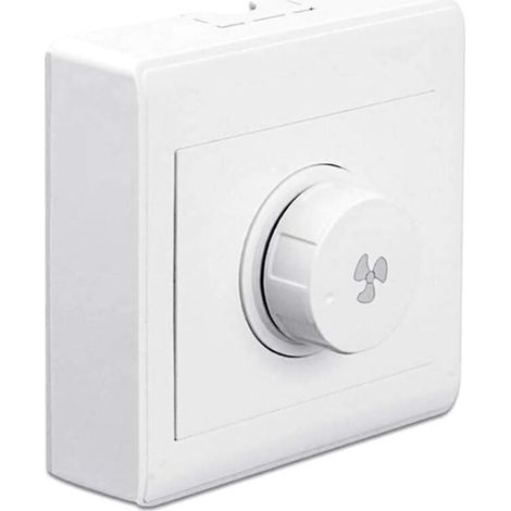 Ventilateur de plafond Ulisem86 avec variateur de vitesse, interrupteur mural 220 V 10 A pour variateur 15-300 W (1/4)