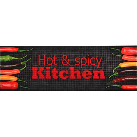 Maison Exclusive - Küchenbodenmatte Waschbar Hot&Spicy 45x150 cm (1/5)