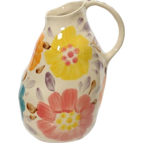 BROCCA GRES FIORI 14XH19CM BIANCO.