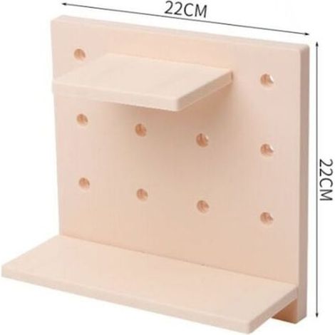 2pcs support mural en panneau perfor organisateur mural en plastique adapt la maison la cuisine la salle de bain le