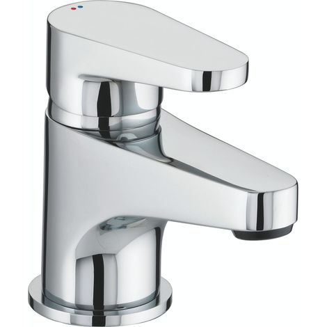 Bristan Quest BAS Chrome Mono Basin Mixer Tap + Waste + Fixings Monobloc